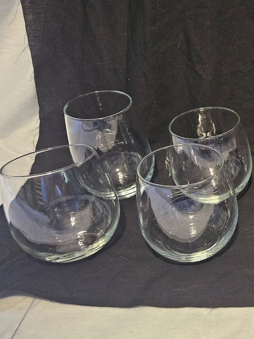 8pc clear glass wine set